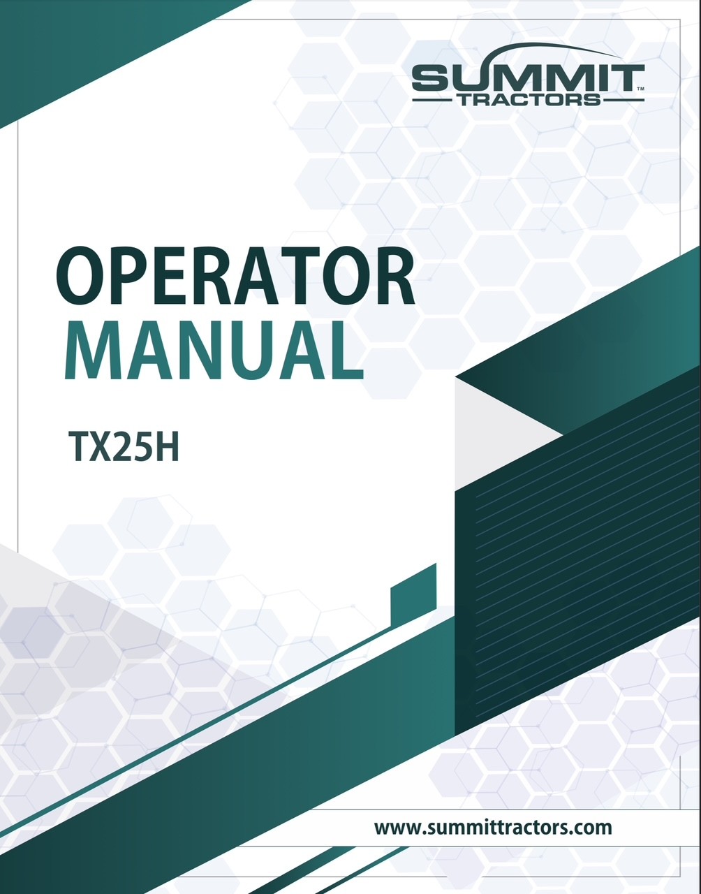TX25H Tractor Operator Manual