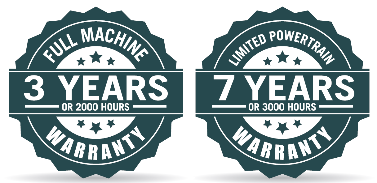 Summit Tractors warranty coverage badges