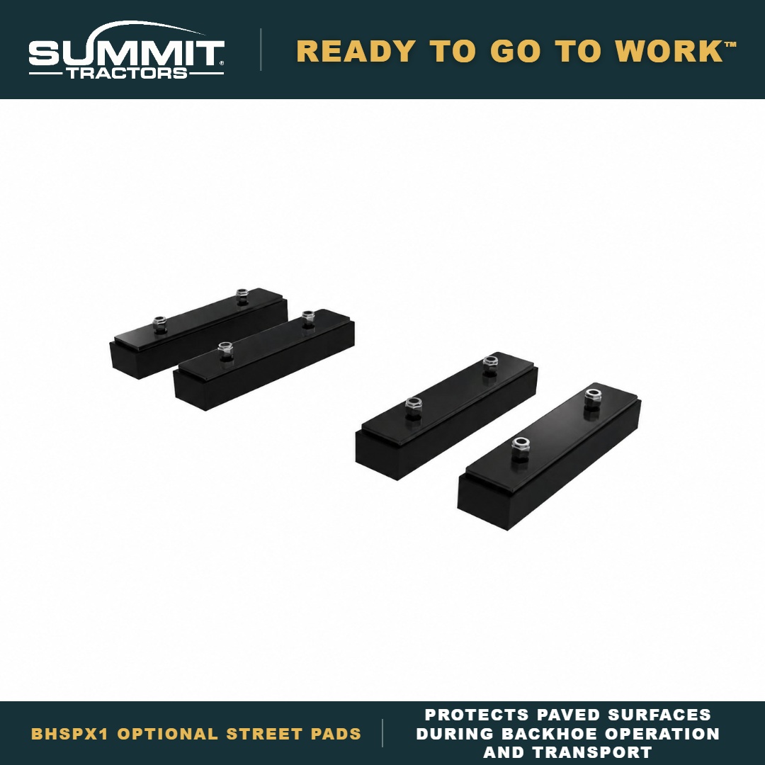 BHSPX1 Backhoe Street Pads