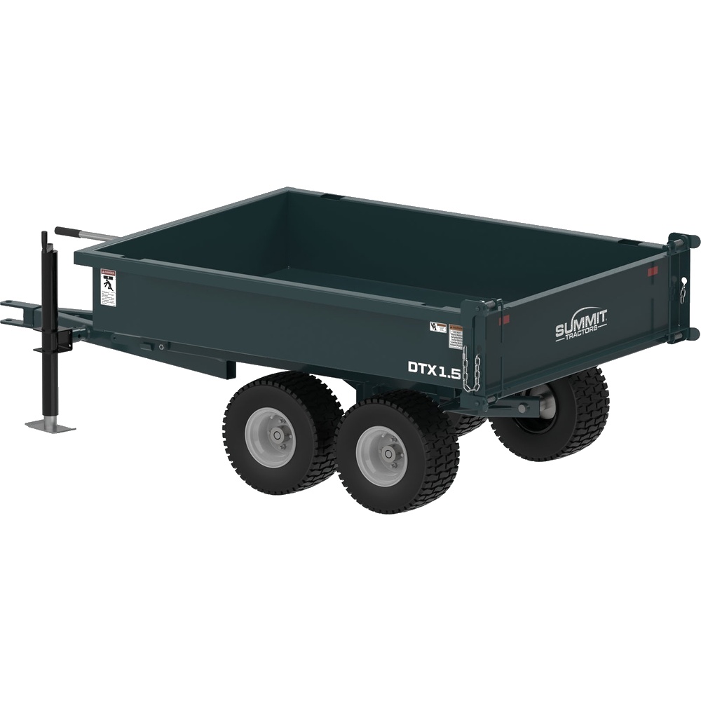Summit DTX1.5 dump trailer alternate view