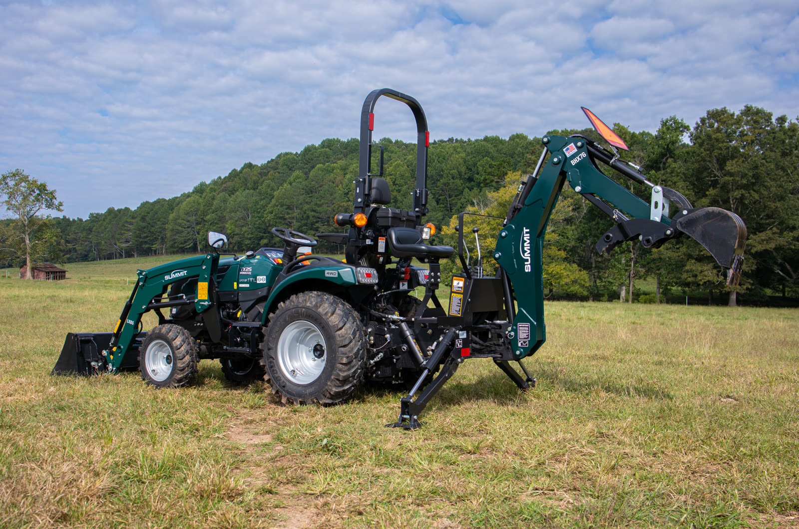 Summit TX25H with LX85 loader and BHX76 backhoe